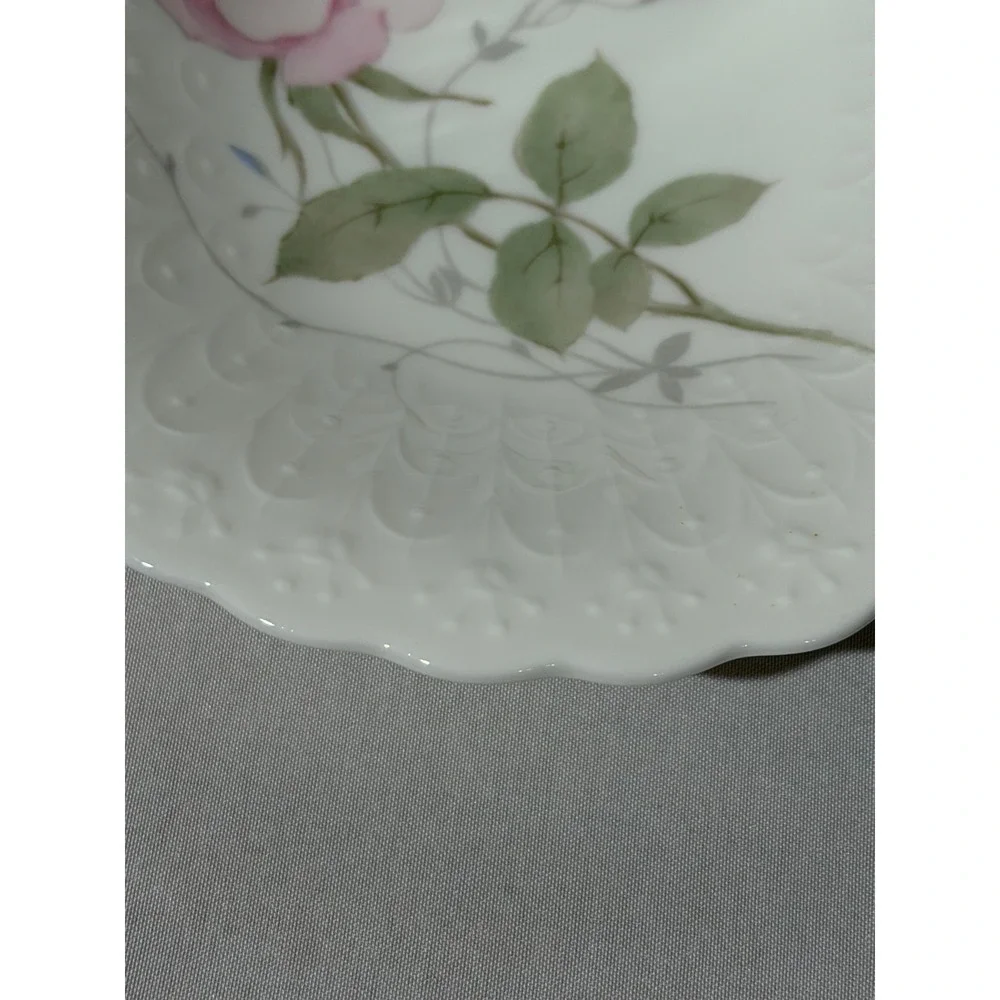 Mikasa April Rose B2053 Bone China Basket Pink Floral Twisted‎ Handle Japan